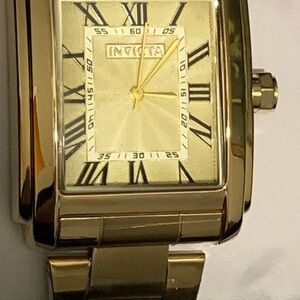 Invicta Gold Watch with Roman Numerals